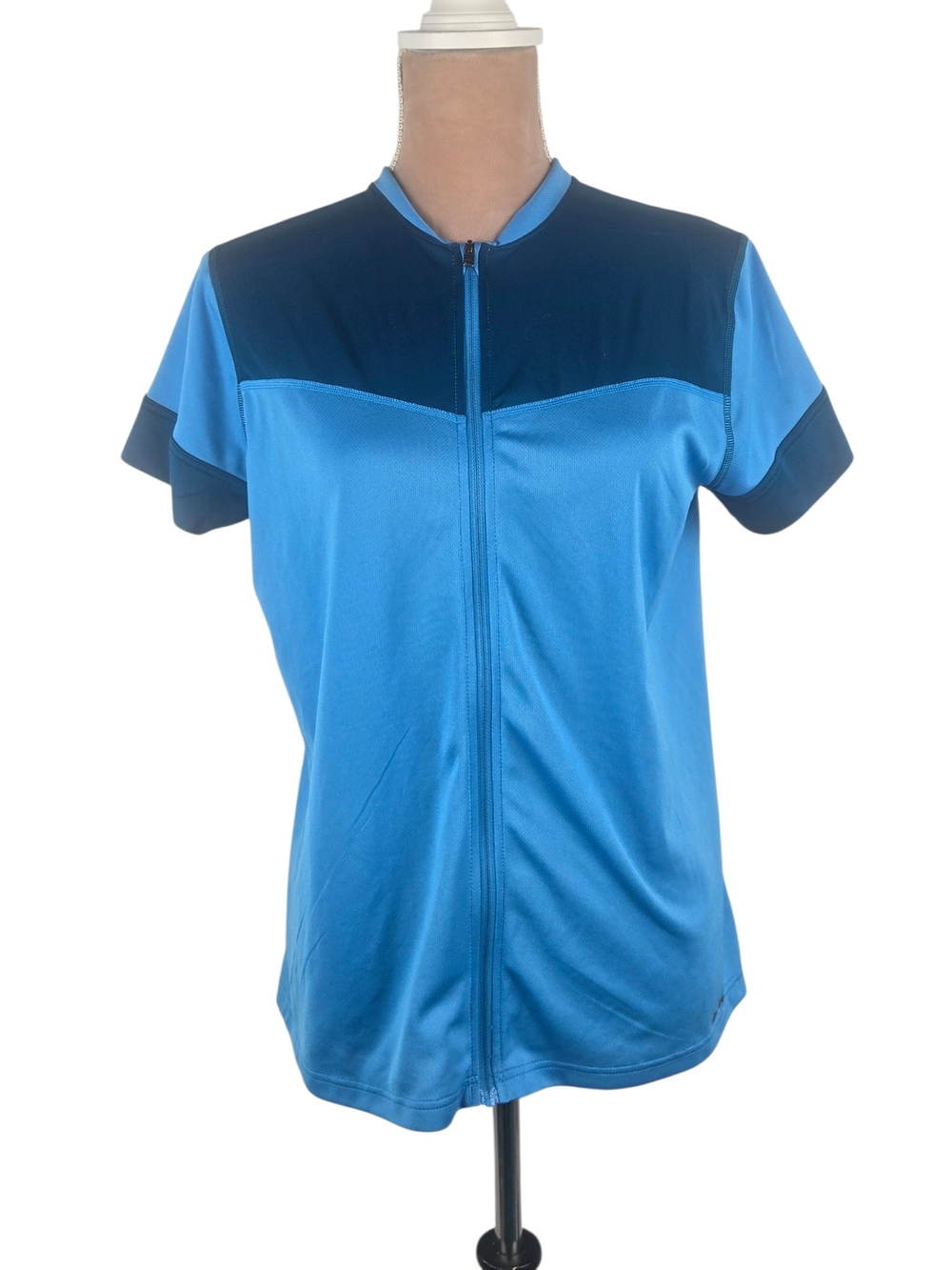 Patagonia Crank Craft Cycling Jersey Blue Colorblock Size Large